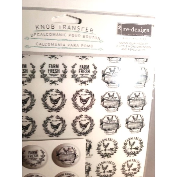 NEW Farmhouse Delight Knob Transfer Redesign With Prima Small  Decal - Picture 4 of 7